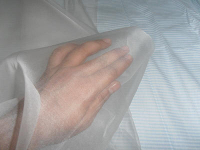 100% silk premium quality 9 mm -off White Imported  silk organza 54&quot; wide