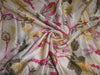 JAPANESE SATIN PRINTED FABRIC 44&quot;~ FLORAL