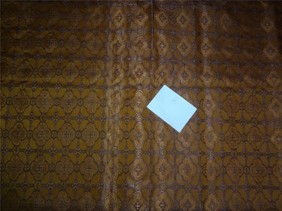 SILK BROCADE FABRIC BROWN X INK BLUE COLOR 44&quot;VESTMENT BRO476[1]