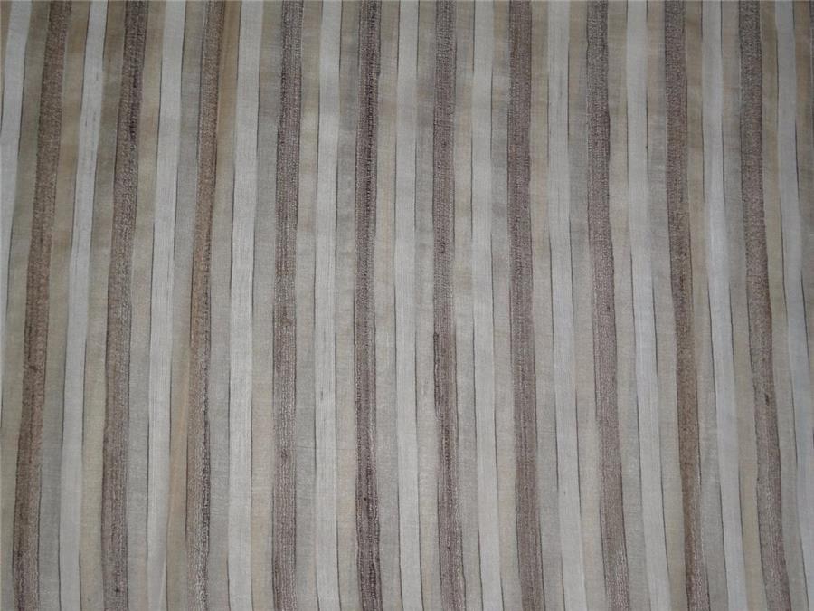 TUSSAR SILK FABRIC WITH SILK STRIPES 44&quot; WIDE [6959]