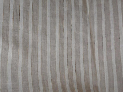 TUSSAR SILK FABRIC WITH SILK STRIPES 44&quot; WIDE [6957]