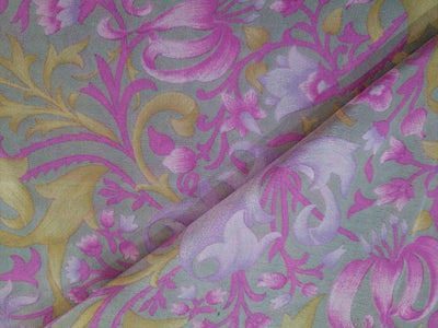 pure silk CDC crepe DIGITAL printed fabric 16 mm weight [8297]