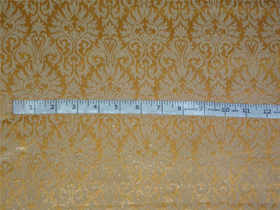 BROCADE FABRIC PEACH X BEIGE COLOR 44&quot;INCH