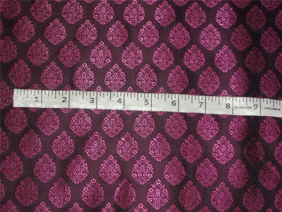 BROCADE FABRIC RED X BLAK COLOR 44&quot;INCH
