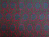 BROCADE FABRIC RED,GREEN X BLUE COLOR 44&quot;INCH