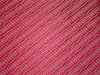 SILK BROCADE FABRIC SILVER,RED X PINK COLOR 44&quot;INCH