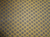 SILK Printed chiffon fabric mustard brown dots
