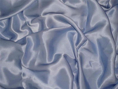 100% PURE SILK SATIN FABRIC 120 GRAMS SKY BLUE colour 44&quot;