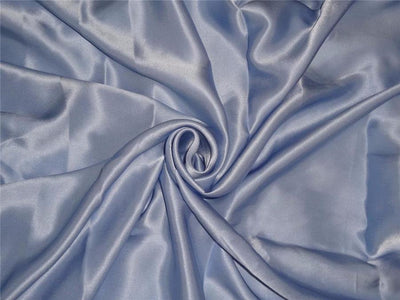 100% PURE SILK SATIN FABRIC 120 GRAMS SKY BLUE colour 44&quot;