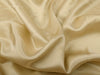 Cream Gold viscose modal satin weave fabric ~ 44&quot; wide.(88)