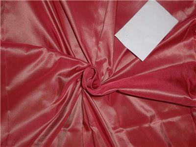 100% Pure Silk Taffeta Fabric Pink x Nude 54&quot;TAF277[8]