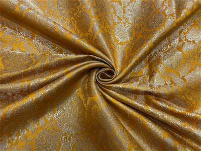 Brocade jacquard fabric 44" wide BRO832 available in 5 colors mango,orange,biscuit beige,pink and dusty orange
