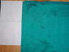 100% PURE SILK DUPIONI FABRIC GREEN X BLUE colour 54&quot; wide WITH SLUBS
