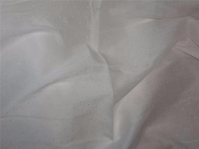 WHITE cotton modal fabric DOBBY dot DESIGN 54&quot; bookII US7136