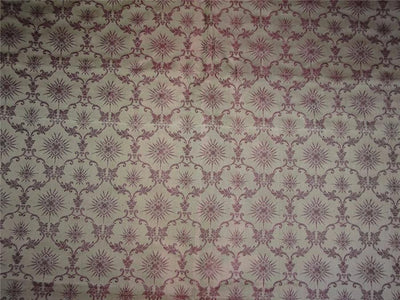 SILK BROCADE FABRIC DARK NUDE X MAROON COLOR 44" WIDE BRO494[3]