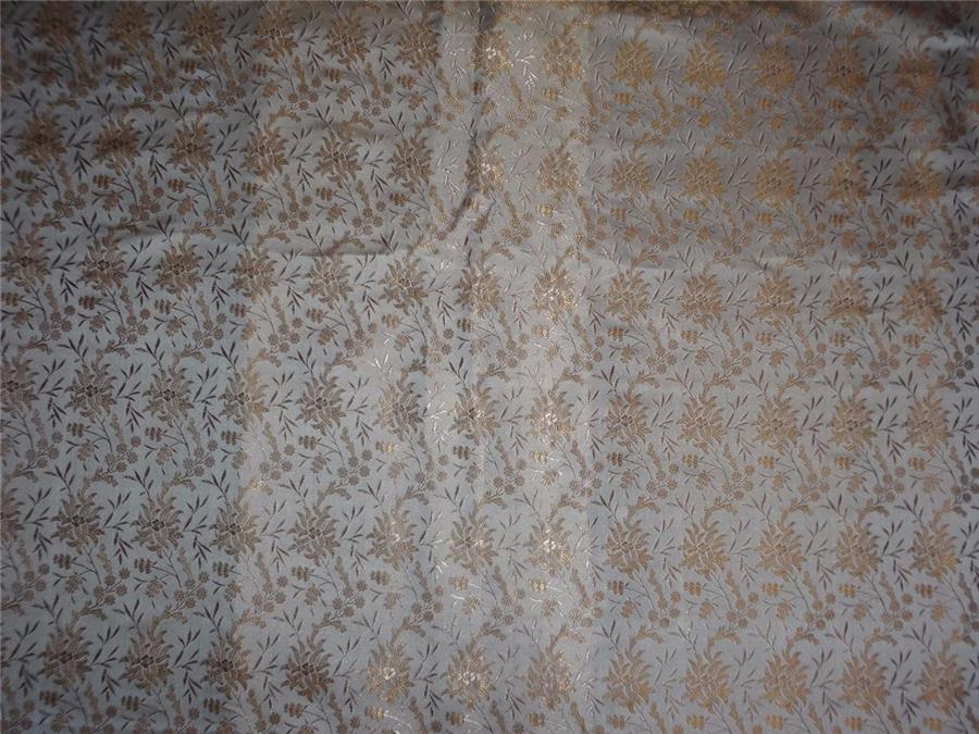 silk brocade fabric nude x golden brown color 44" wide BRO495[5]