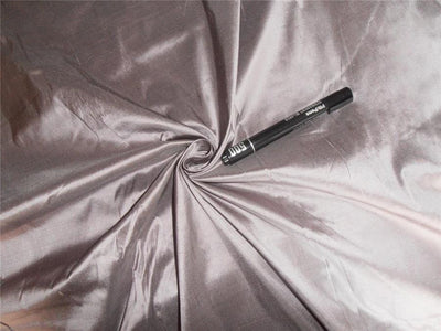 100% pure silk dupioni fabric dusty mauve colour 54&quot; wide no slubs&quot;.