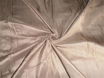 100% PURE SILK DUPION FABRIC SAND colour 54&quot; wide WITH SLUBS
