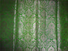 Heavy Silk Brocade Fabric Leafy Green x Metallic Gold Color 36" WIDE BRO503[4]