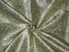 Heavy Silk Brocade Fabric pista Green x Metallic Gold Color 36" WIDE BRO505[4]