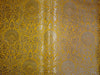 Heavy Silk Brocade Turmeric x Metallic Gold Color 36" wide BRO506[4]