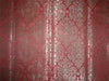 Heavy Silk Brocade Fabric Bubble Gum x Metallic Gold Color 36" WIDE BRO507[3]