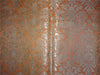 Heavy Silk Brocade Peach x Metallic Gold Color 36" WIDE BRO507[4]