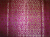 Heavy Silk Brocade Fabric Hot Pink X Metallic Gold Color 36" WIDE BRO514[2]
