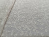100% Cotton Chanderi Embroidered White color 44"~wide