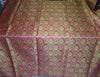 Silk Brocade Fabric Pink, Green x Yellow Color 44" WIDE BRO520[1]