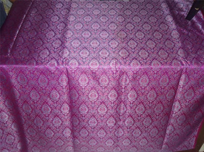 Silk Brocade Fabric Pink x Blueish Grey Color 44" WIDE BRO520[2]