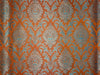 Silk Brocade Fabric Orange x Blue Color 44" WIDE BRO521[1]