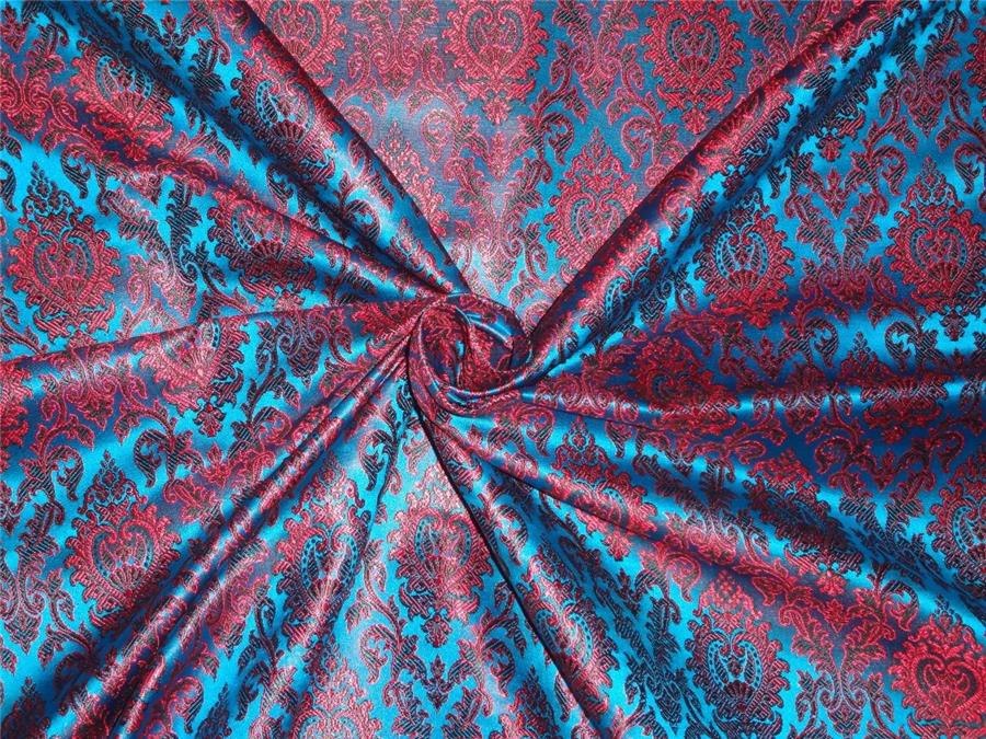 Purple Blue Silk Brocade 513 Fabric main image 0