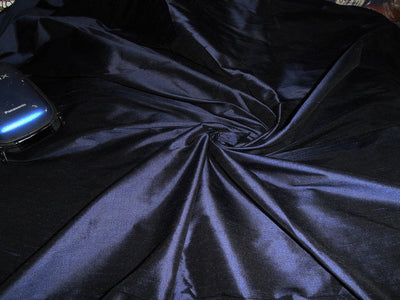100% Pure SILK Dupion FABRIC Navy Blue colour 54" wide DUP72[1]