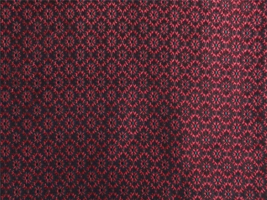 Silk Brocade Fabric Pink x Grey Color 44" WIDE BRO523[4]