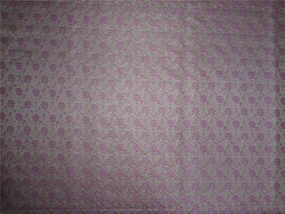 Silk Brocade Fabric Peach,Pink x Ivory Color 44" WIDE BRO523[5]