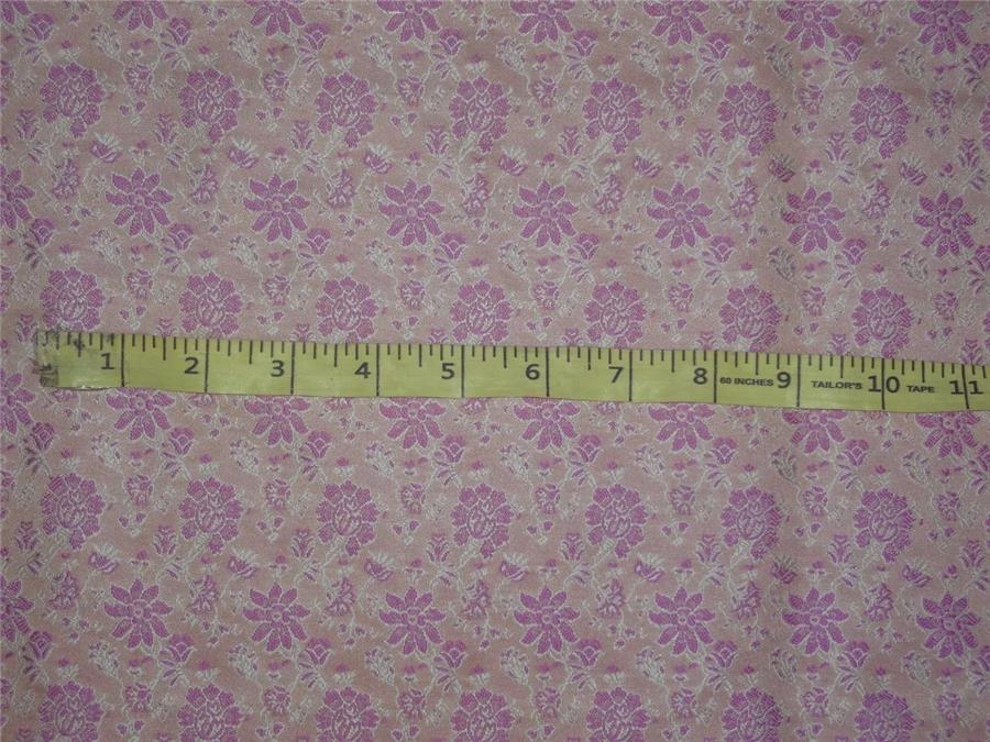 Silk Brocade Fabric Peach,Pink x Ivory Color 44" WIDE BRO523[5]