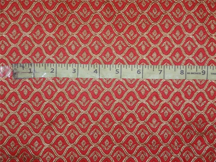 Brocade Fabric Red x Gold Color 48" WIDE BRO526[5]