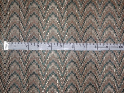 Silk Brocade Fabric Gold x Green Color 44" WIDE BRO527[2]