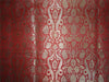 Heavy Silk Brocade Fabric Red x Metallic Gold Color 36" WIDE BRO516[1]