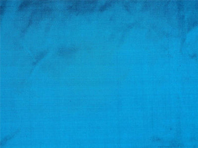 100% Pure Silk Dupioni Fabric Blue x Black Color 54&quot; wide
