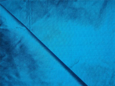 100% Pure Silk Dupioni Fabric Blue x Black Color 54&quot; wide