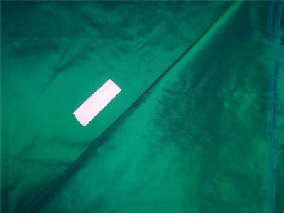 100% Pure Silk Dupioni Fabric Iridescent Green x Blue Color 54&quot;wide