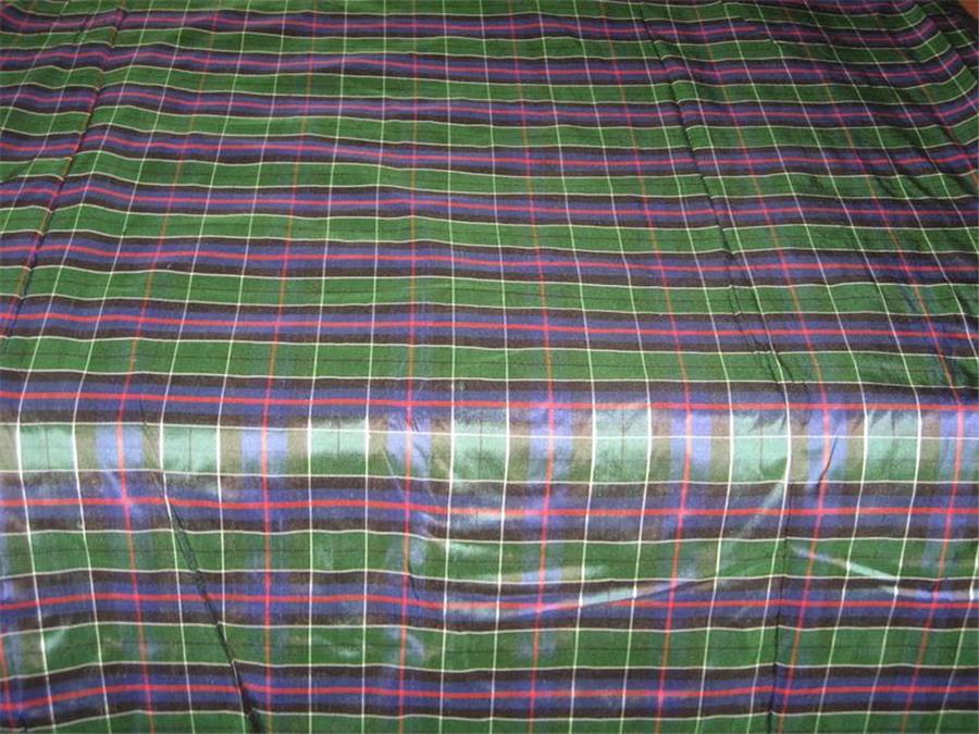 Silk Dupioni Scottish Tartan Check Fabric ~ 54" wide DUP#C13