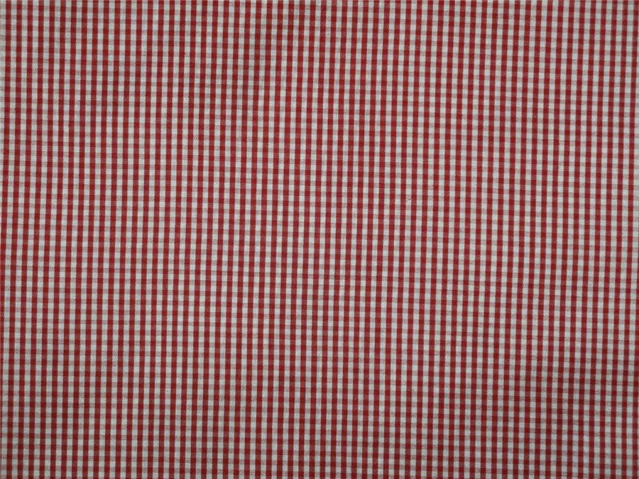100% Pure Silk Dupioni Fabric Blood Red and Ivory tiny plaids 54" wide DUPC89