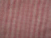 100% Pure Silk Dupioni Fabric Blood Red and Ivory tiny plaids 54" wide DUP#C89