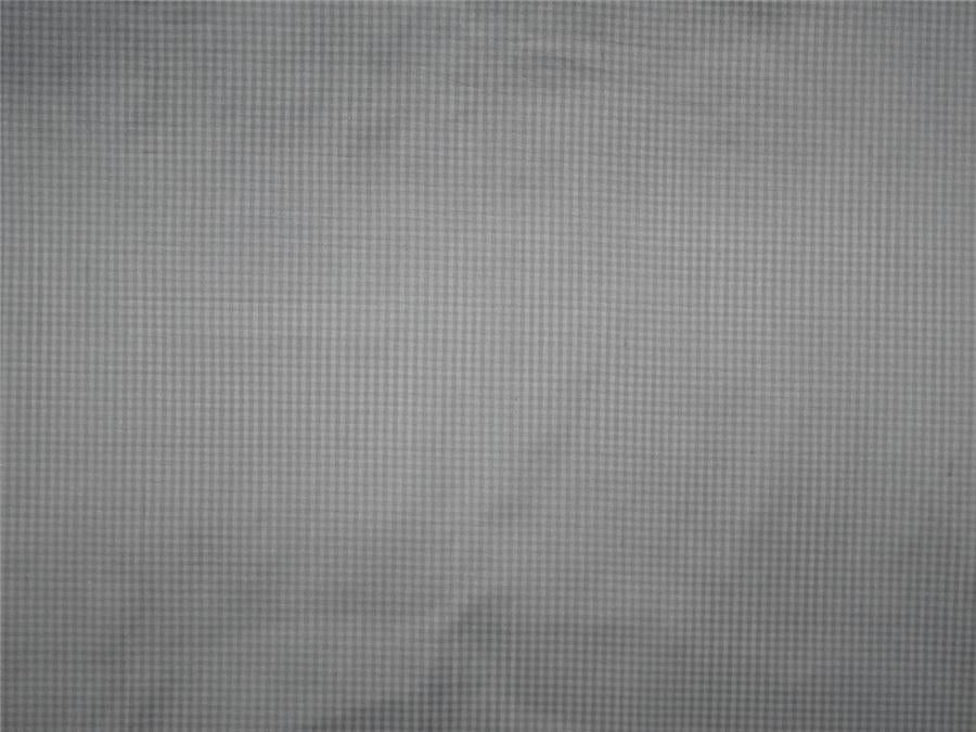 100% Pure Silk Dupioni Fabric crystal Blue and Ivory tiny plaids 54" WIDE DUP#C90[3]