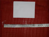 Cotton Organdy Fabric Leno Checks Design 44&quot; Indian Red