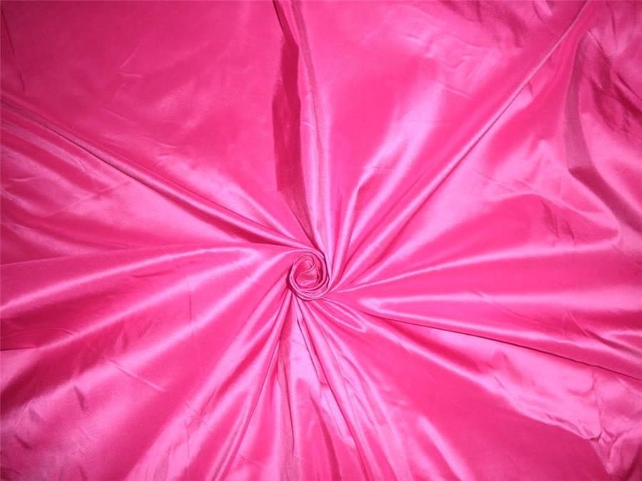 100% Pure Silk Taffeta Fabric Hot Pink 54&quot;TAF198[6]