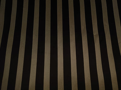 Cotton Silk Yarn Dyed stripe black and beige 54" wide